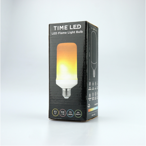 Time LED 5W Ambient Decorative Flame E27 Opaque White Lamp 774373