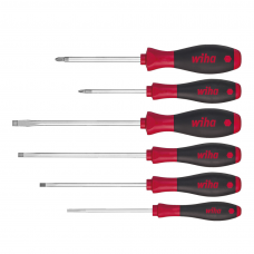 Wiha SoftFinish® Screwdriver Set: Slotted and Pozidriv