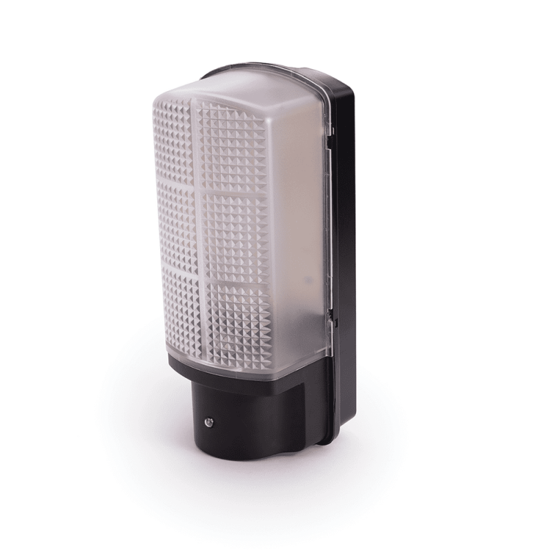 Hispec 6W LED Outdoor Wall Bulkhead Light with Dusk to Dawn Photocell Sensor 