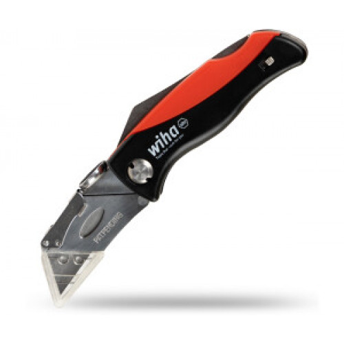 Wiha 45425 Folding Utility Knife With Blade Storage