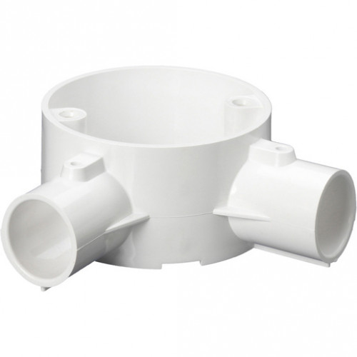 2-Way Angle Box PVC 25mm White