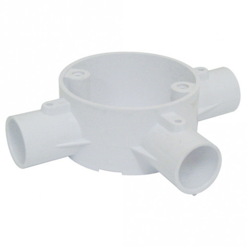 3-Way Tee Box PVC 20mm White