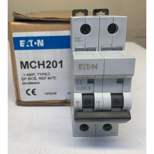 Eaton 1Amp Type C DP MCB (Brand New)