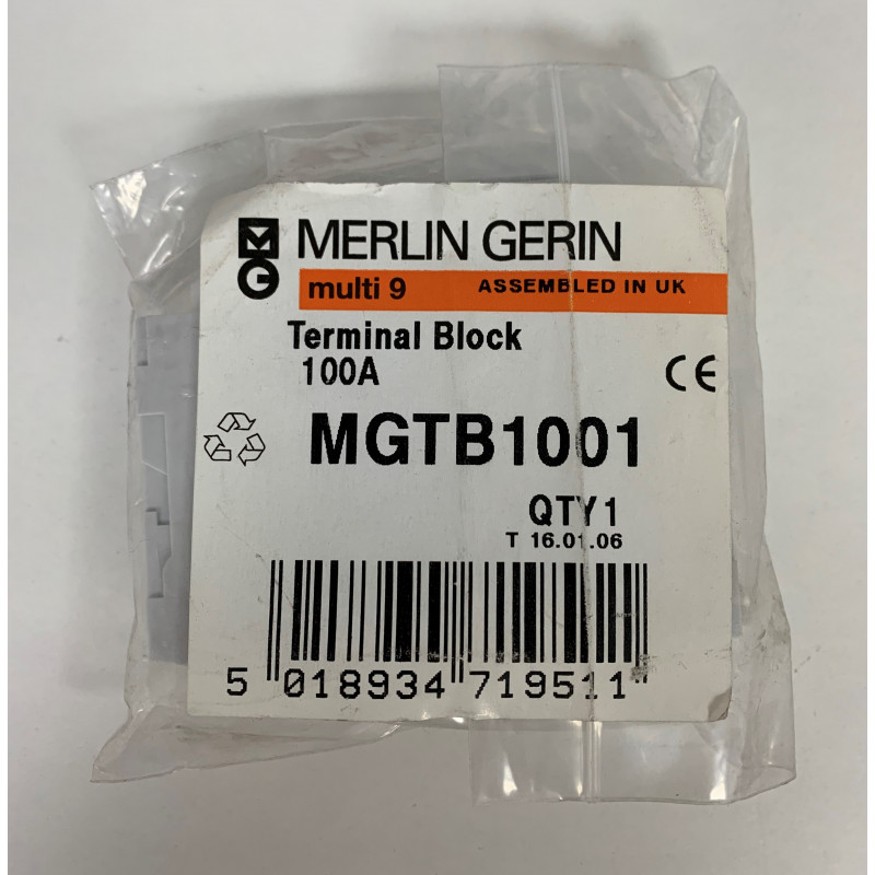 Merlin Gerin Multi 9 100A Single Pole Terminal Block (Brand New)
