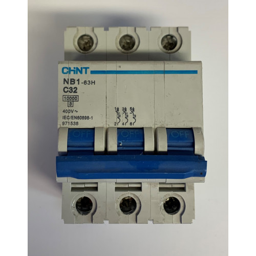 CHINT Nb1-63H-C32 - 32a Type C Single Pole MCB (Brand New)