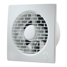 Vortice 11127 Punto Filo MF100/4" T White Slimline Axial Extractor Fan With Adjustable Timer & Integral Backdraught Shutter 100mm / 4 Inch 240V