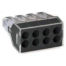 Wago 8-Way Push Wire Connector for Junction Boxes (x50)
