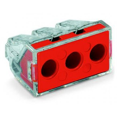 Wago 3-Way Push Wire Connector for Junction Boxes (x50)