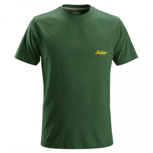 Snickers Workwear Small Forest Green T Shirt with Embroidered Logo 2502