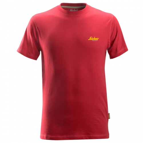 Snickers Workwear Medium Chilli Red T Shirt with Embroidered Logo 2502