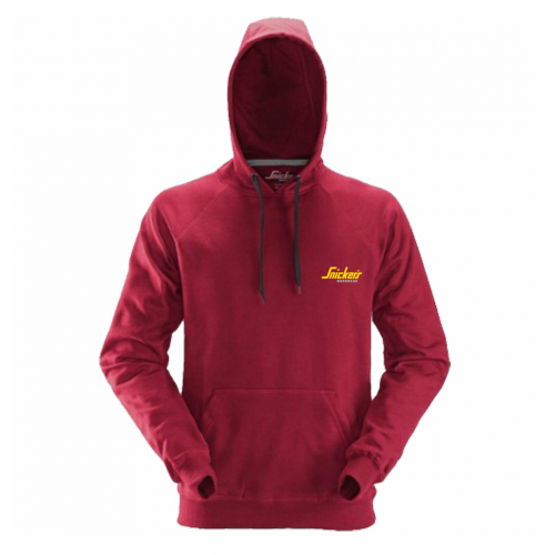 Snickers Workwear Small Red Hoodie with Embroidered Logo 2800