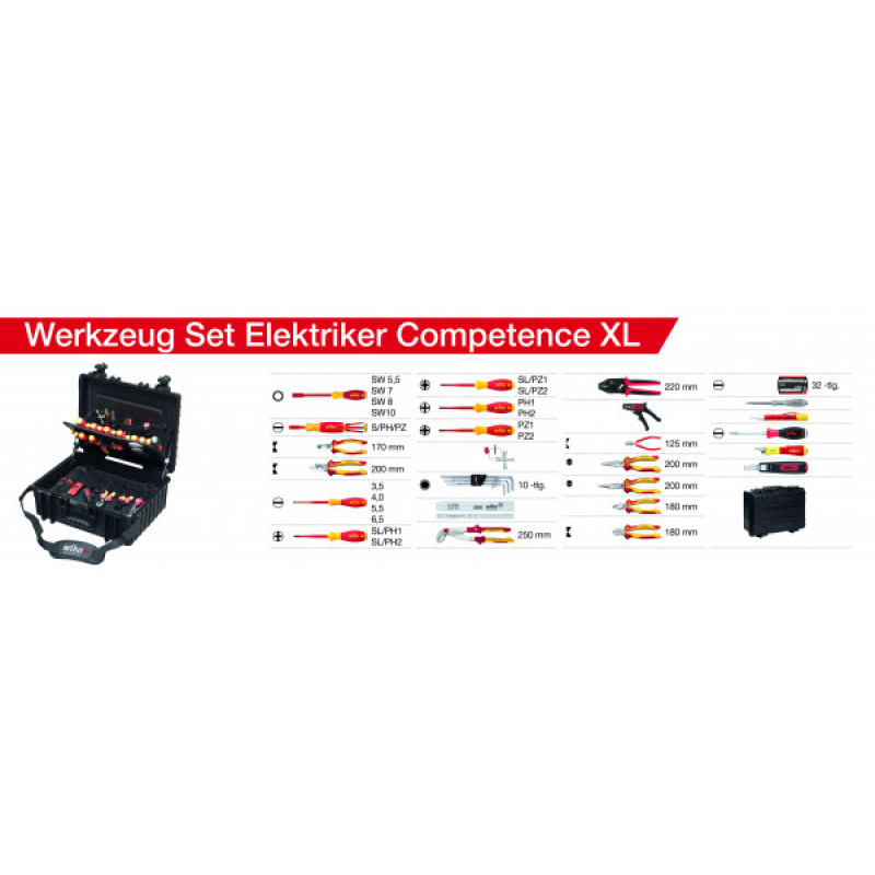 Wiha Electrician Competence XL Tool Set (80 Pieces)