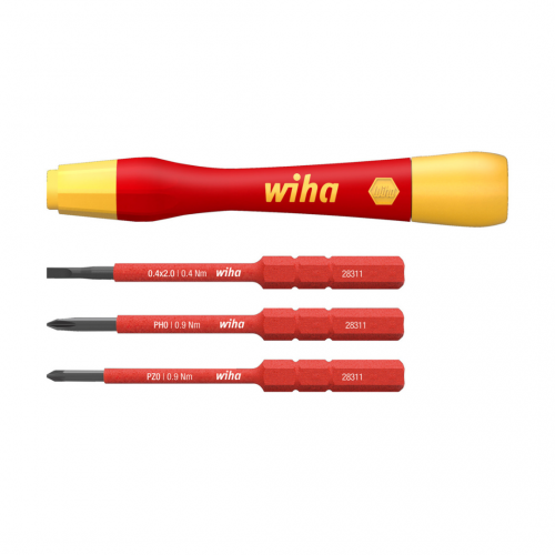 Wiha PicoFinish® VDE Micro Screwdriver Set Slotted / Phillips / Pozi