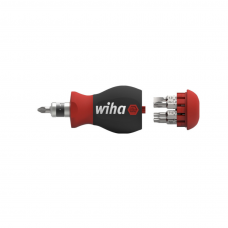 Wiha Screwdriver with Stubby Magazine Bit