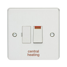 Crabtree 13A Double Pole Switched Fused Connection Unit With Neon Printed 'Central Heating'