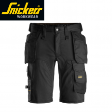Snickers 6141 - Black Stretch Slim Fit Shorts Holster Pockets