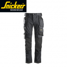 Snickers Trousers 6241 - AllRoundWork Stretch Holster Pocket - Steel Grey/Black
