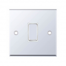 Selectric 7MPRO-307 Polished Chrome 1 Gang 10A Intermediate Switch with White Insert