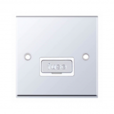 Selectric 7MPRO-327 Polished Chrome 13A Fused Connection Unit with White Insert