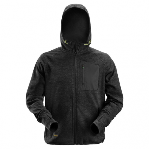 Snickers Workwear XXXL FlexiWork Black Zip Up Hoodie 8041