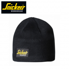 Snickers Workwear Logo Beanie Hat Black 9084