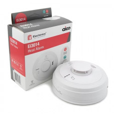 Aico Ei3014 230V Heat Alarm Interlinked With Lithium Battery Backup White