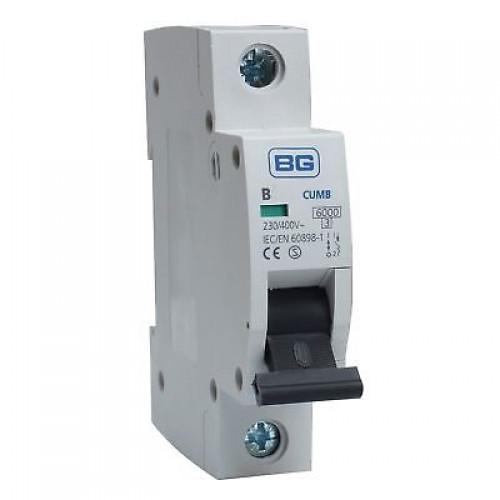 BG Single Pole Type B Miniature Circuit Breaker MCB