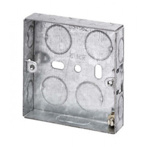 Appleby 1 Gang 16mm Flush Metal Knockout Box