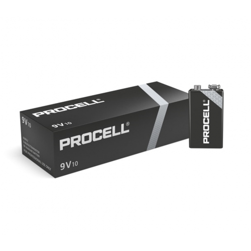 Duracell Procell Alkaline 9V Cell Batteries (Box Of 10)