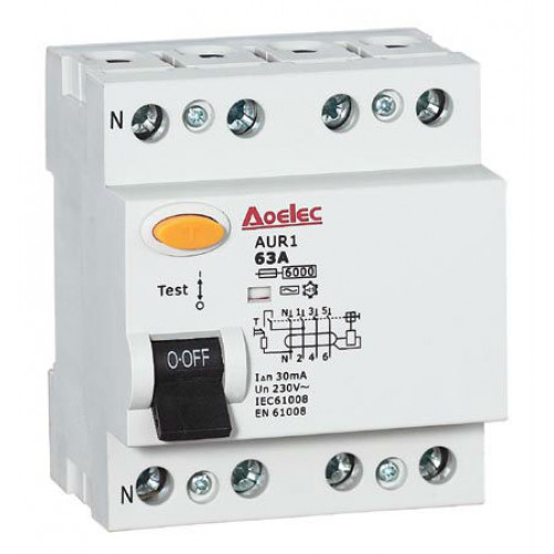 Aoelec 4P 63A 30mA RCCB