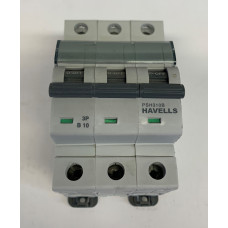Havells 10A Triple Pole MCB Type B (Brand New)