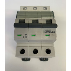 Havells 10A Triple Pole MCB Type C (Brand New)