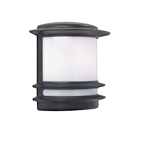 Searchlight Stroud Black Outdoor Modern Half Lantern Flush Wall Light