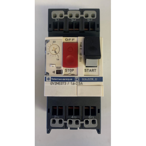 Square D Thermal Magnetic Motor Circuit Breaker, 690 VAC, 2.5 A, 3-Pole, 2.5 W (Brand New Boxed)