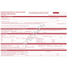 Docs Store Minor Electrical Works Certificate BS 7671: 2018+A2:2022 Pack of 5