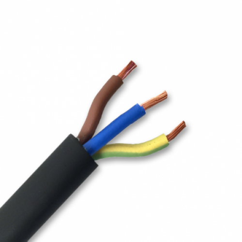 3CORE BLACK RUBBER CABLE 2.5MM