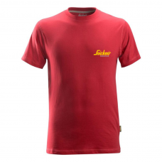 Snickers Workwear Embroidered Logo T-Shirt Chilli Red