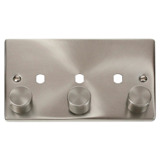 CLICK VPSC153PL 3G DBL DIMMER PLT & KNOB