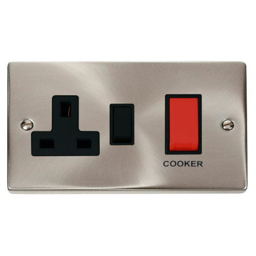 Cooker Plate with 45A DP Switch: 13A