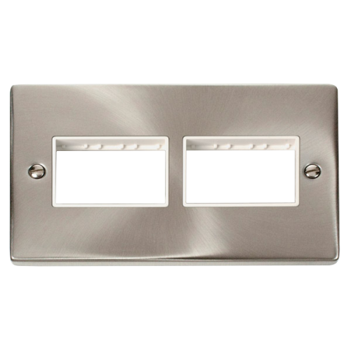CLICK VPSC406WH FRONTPLATE 2G 6APERTURE