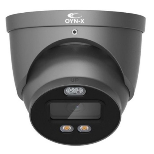 QVIS Eagle 8MP 4K Full Colour Active Deterrence CCTV Camera 2.8mm Lens Grey