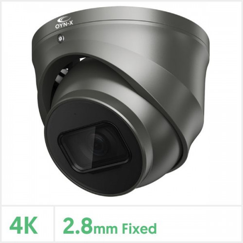 QVIS Eagle 4K/8MP Fixed Lens Lite IR Network Turret Camera (Grey)