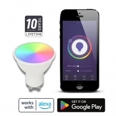 Ecolux Dimmable LED GU10 RGB CCT Smart Bulb 4.8W with Music Sync