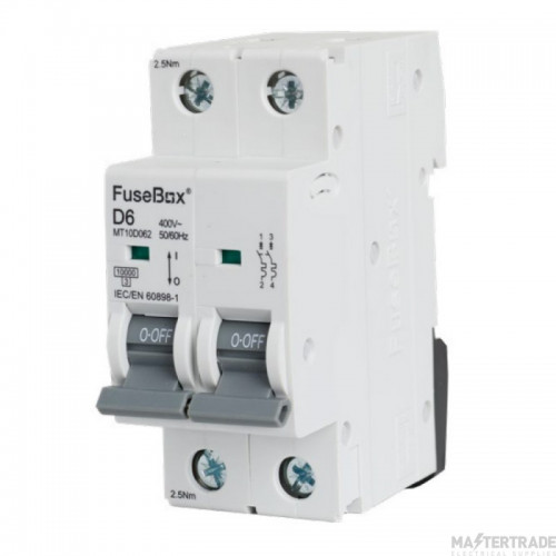 FuseBox MT10C MCB DP Type C 10kA