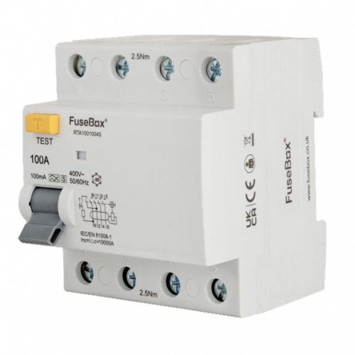 Fusebox 4 Module Four Pole Type A RCD 30mA