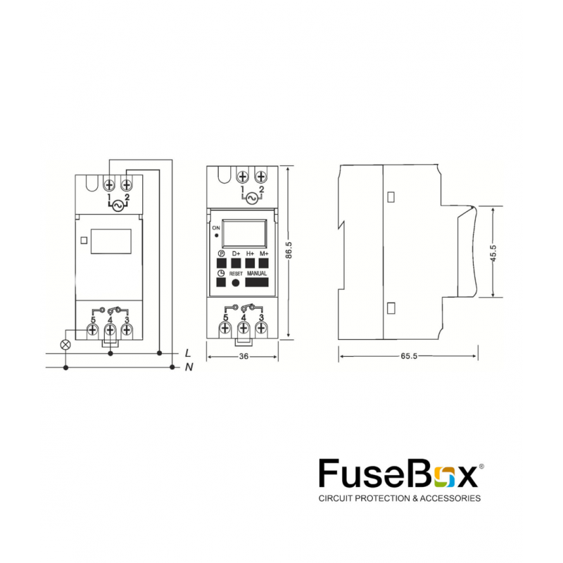Fusebox Time Clock 7Day