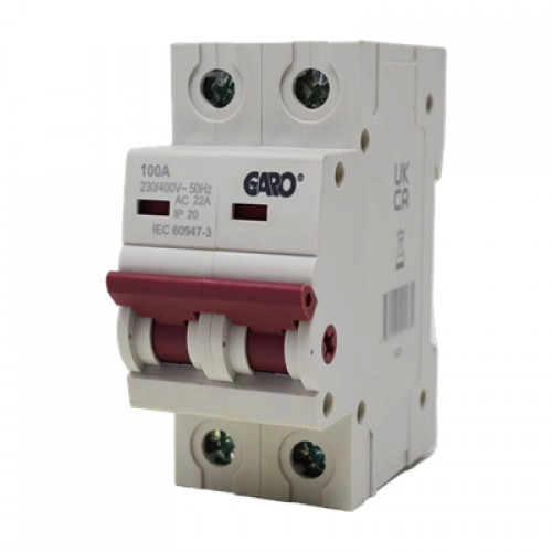 Garo Main Switch DSV2100 100A DP Isolator AC-22A