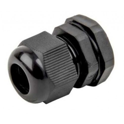 25mm Black PVC Compression Gland (x10)