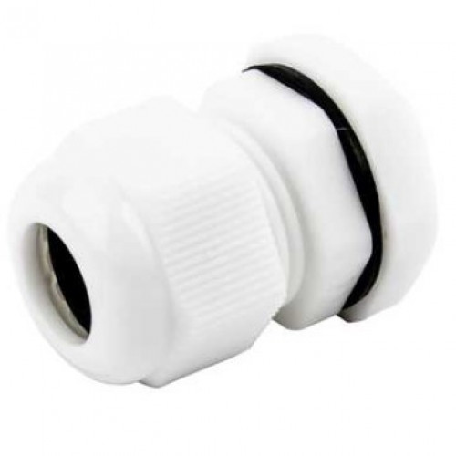 20mm White PVC Compression Gland (x10)