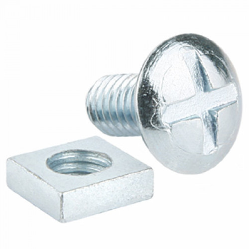 M6X40 Roofing Nuts + Bolts (x100)